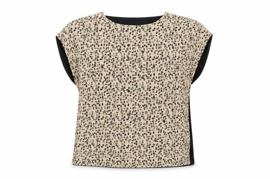 Preworn  Womens Multicoloured Animal Print Viscose Basic Blouse Size 14 Round Neck