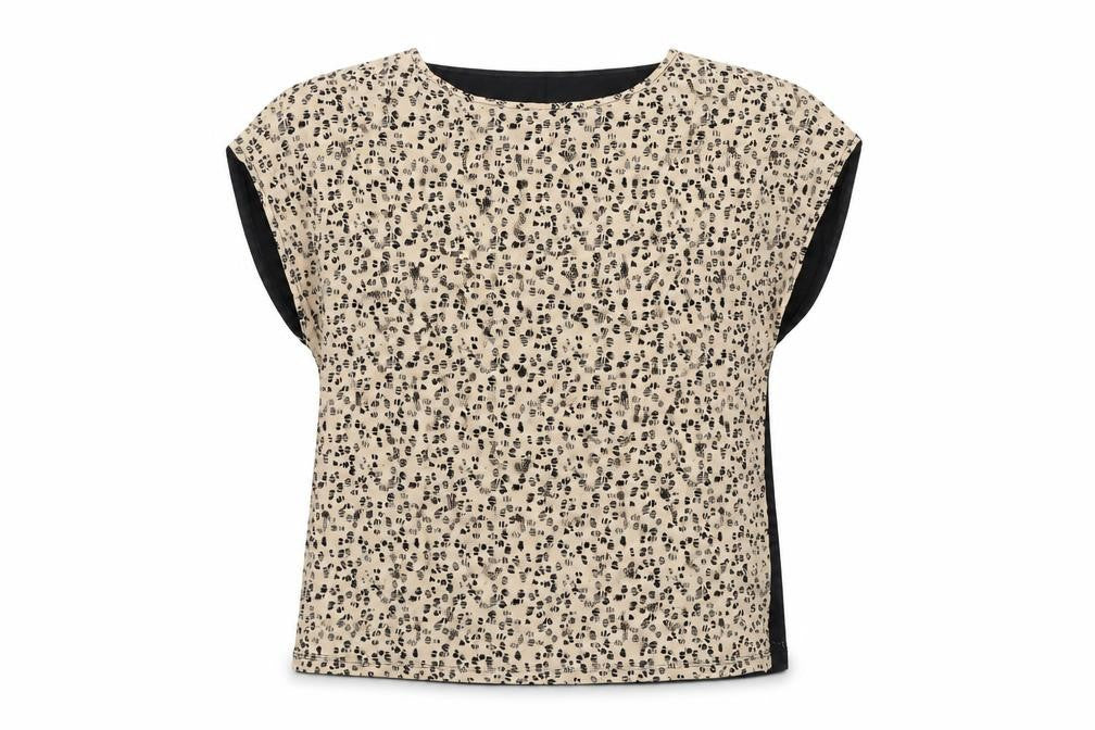 Preworn  Womens Multicoloured Animal Print Viscose Basic Blouse Size 14 Round Neck