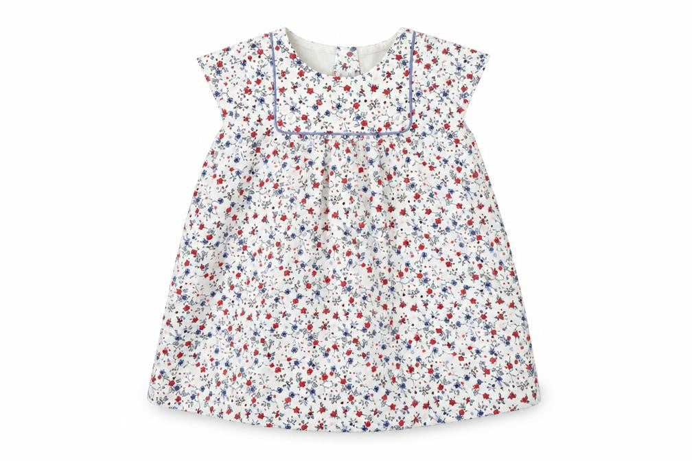 Mothercare Girls Multicoloured Floral Cotton A-Line  Size 9-12 Months  Round Neck