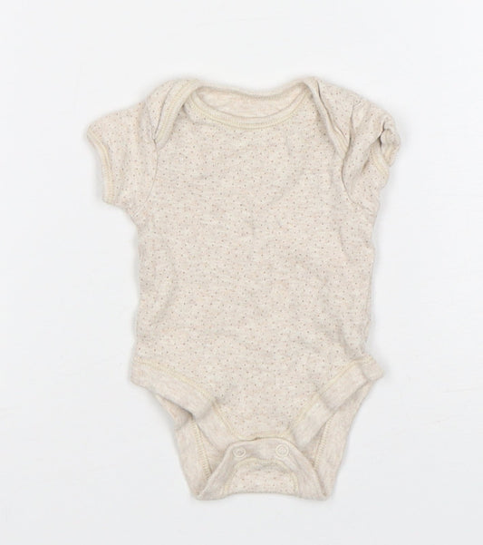 George Girls Beige  Cotton Leotard One-Piece Size Newborn