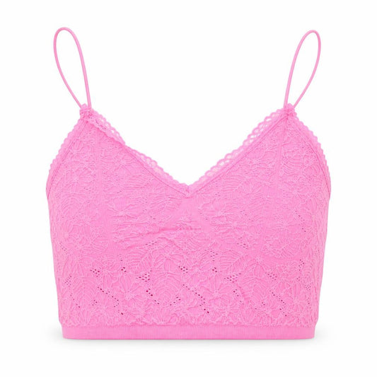 Zara Womens Pink  Polyamide Basic Tank Size XS V-Neck