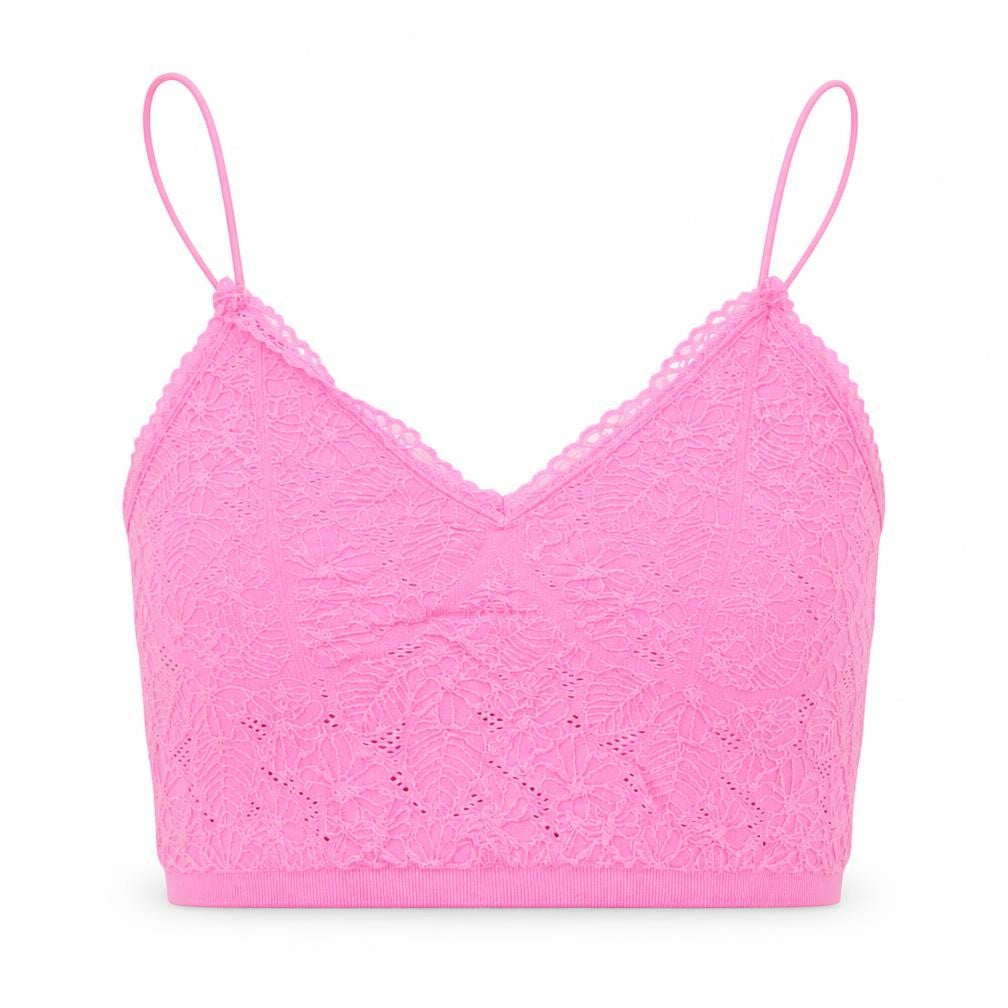 Zara Womens Pink  Polyamide Basic Tank Size XS V-Neck