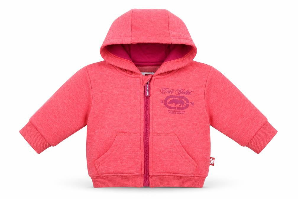 Ecko Unltd. Baby Pink  Polyester Full Zip Jumper Size 3-6 Months  Zip