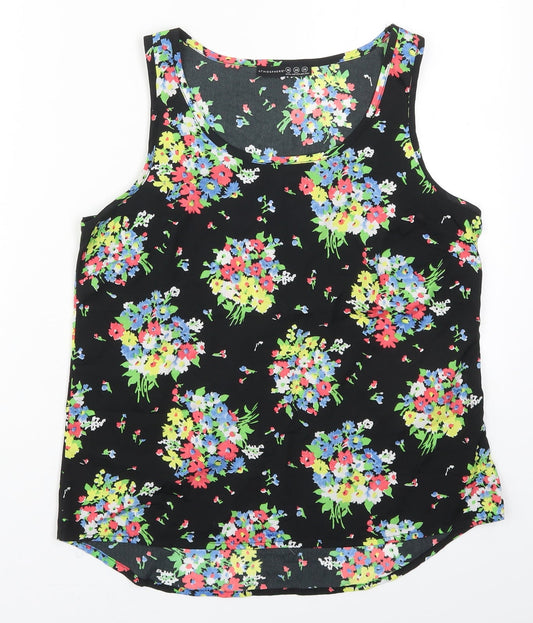 Atmosphere Womens Multicoloured Fair Isle Polyester Basic Tank Size 10 Round Neck