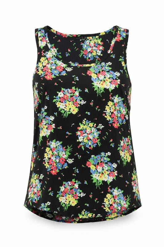 Atmosphere Womens Multicoloured Fair Isle Polyester Basic Tank Size 10 Round Neck