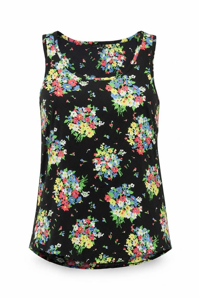 Atmosphere Womens Multicoloured Fair Isle Polyester Basic Tank Size 10 Round Neck