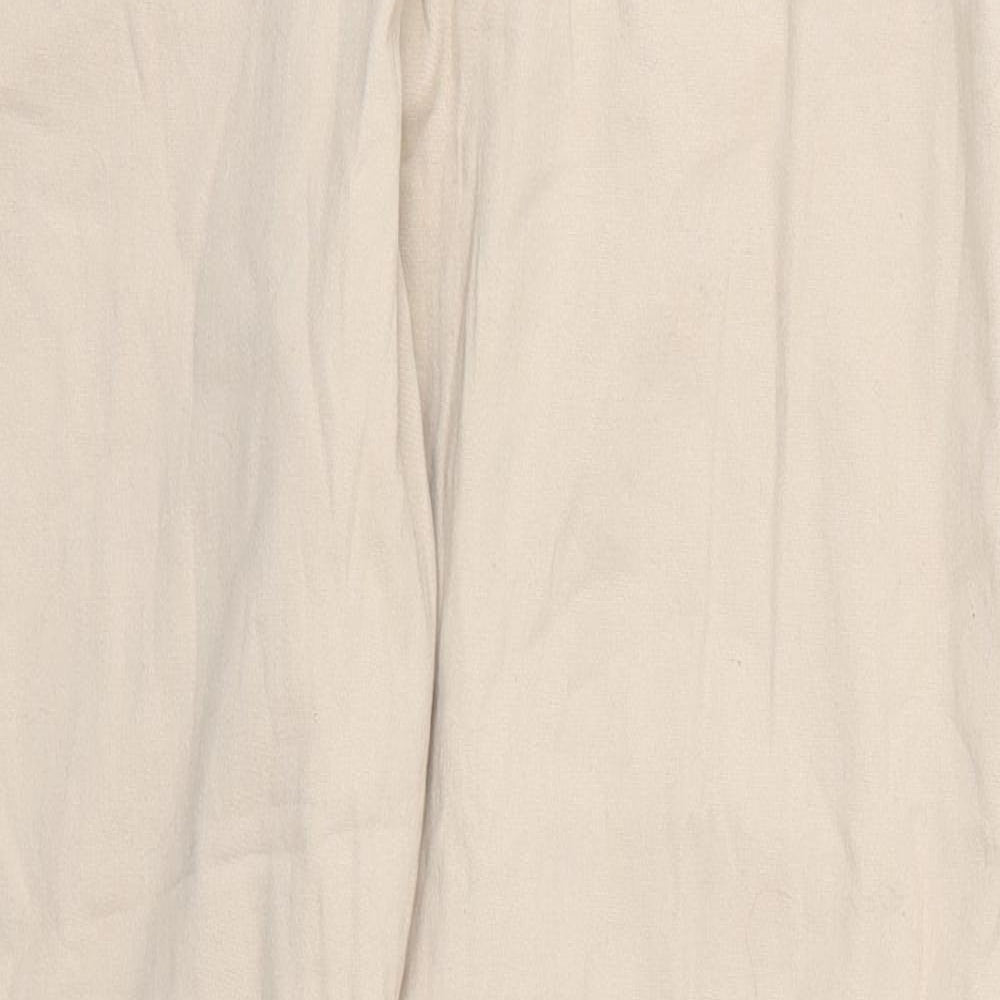 Epilogue Womens Beige  Cotton Trousers  Size 14 L30 in Regular Button