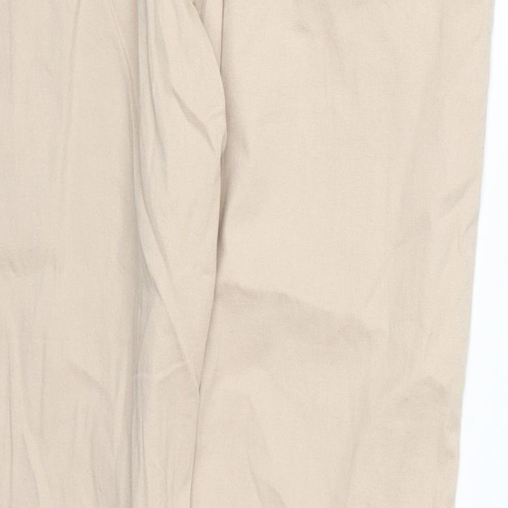 Epilogue Womens Beige  Cotton Trousers  Size 14 L30 in Regular Button