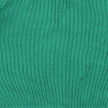 Preloved Primark Girls Green Round Neck  Acrylic Pullover Jumper Size 10-11 Years  Pullover - Label