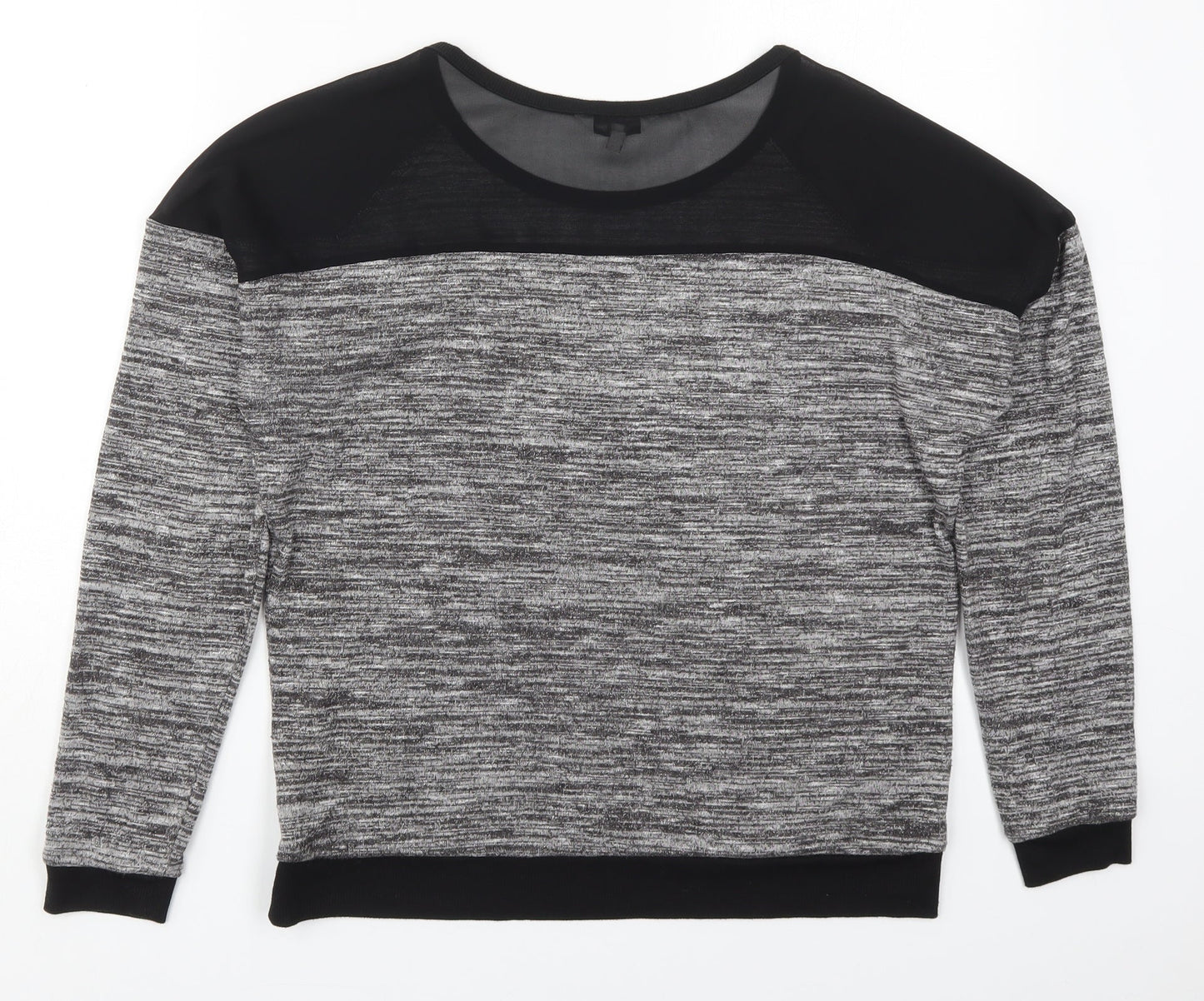 NEXT Womens Grey  Viscose Pullover Sweatshirt Size 14  Pullover