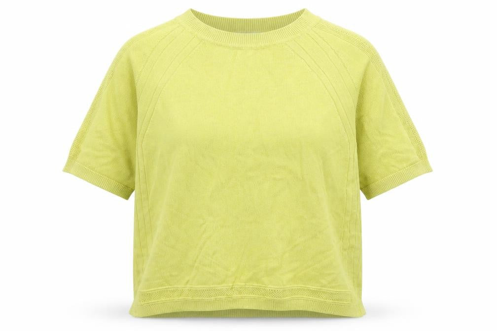 NEXT Womens Yellow Crew Neck  Viscose Pullover Jumper Size 12