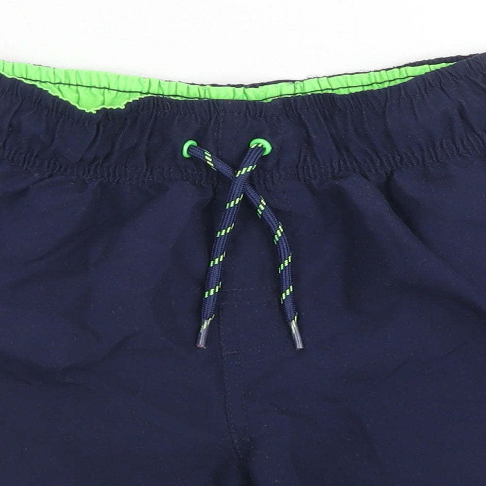 Primark Boys Blue  Polyester Utility Shorts Size 9-10 Years  Regular Drawstring