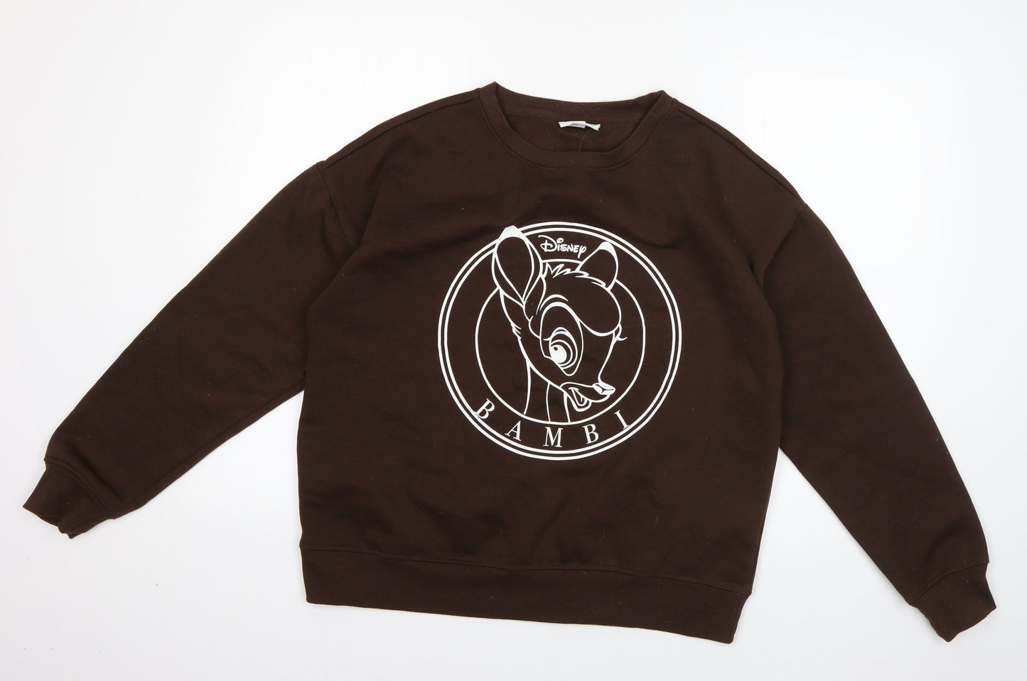 Disney Womens Brown  Polyester Pullover Sweatshirt Size 10  Pullover - Bambi