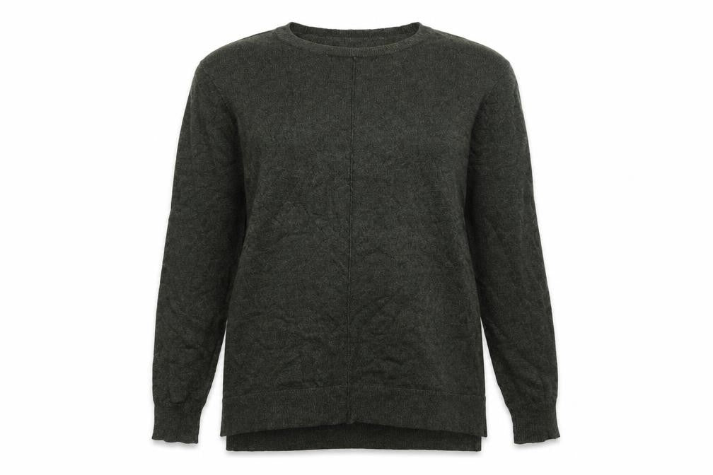 anko Womens Green Round Neck  Viscose Pullover Jumper Size 10