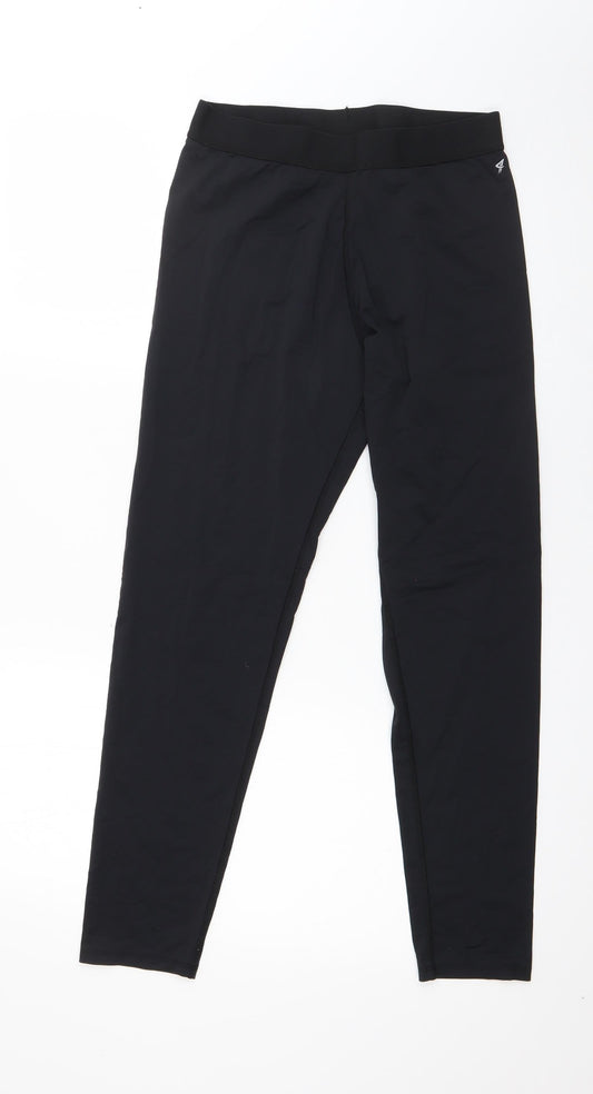 Workout Womens Black  Polyamide Capri Leggings Size 12 L26 in   - Keep Moving Forward