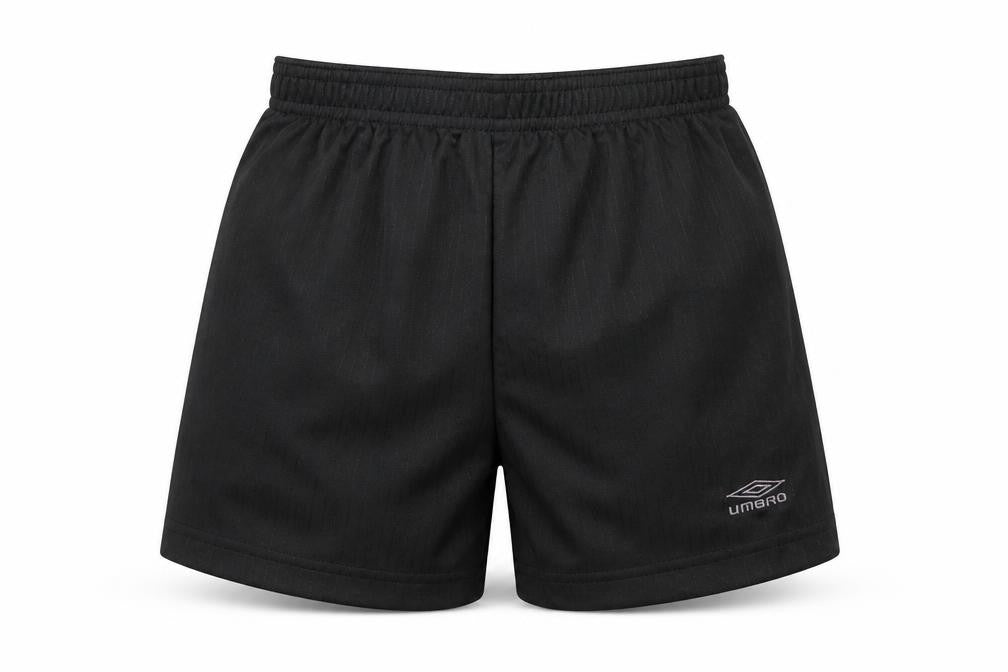 Umbro Boys Black  Polyester Sweat Shorts Size 5 Years  Regular