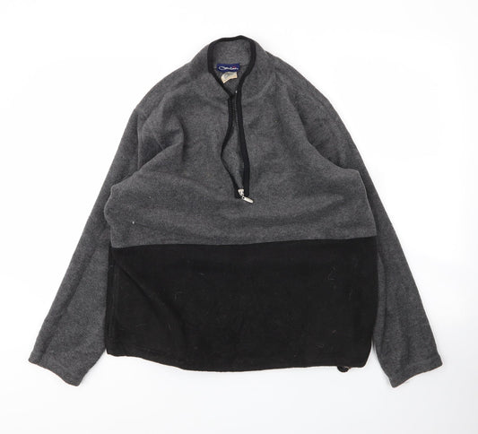 Catalina Mens Grey High Neck  Polyester Pullover Jumper Size S