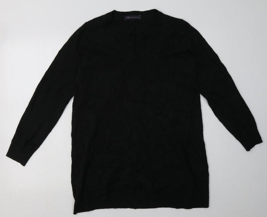 Marks and Spencer Womens Black  Acrylic Pullover Sweatshirt Size 10  Pullover