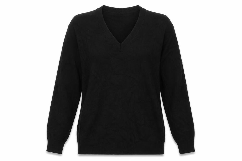 Marks & Spencer Womens Black  Acrylic Pullover Sweatshirt Size 10  Pullover