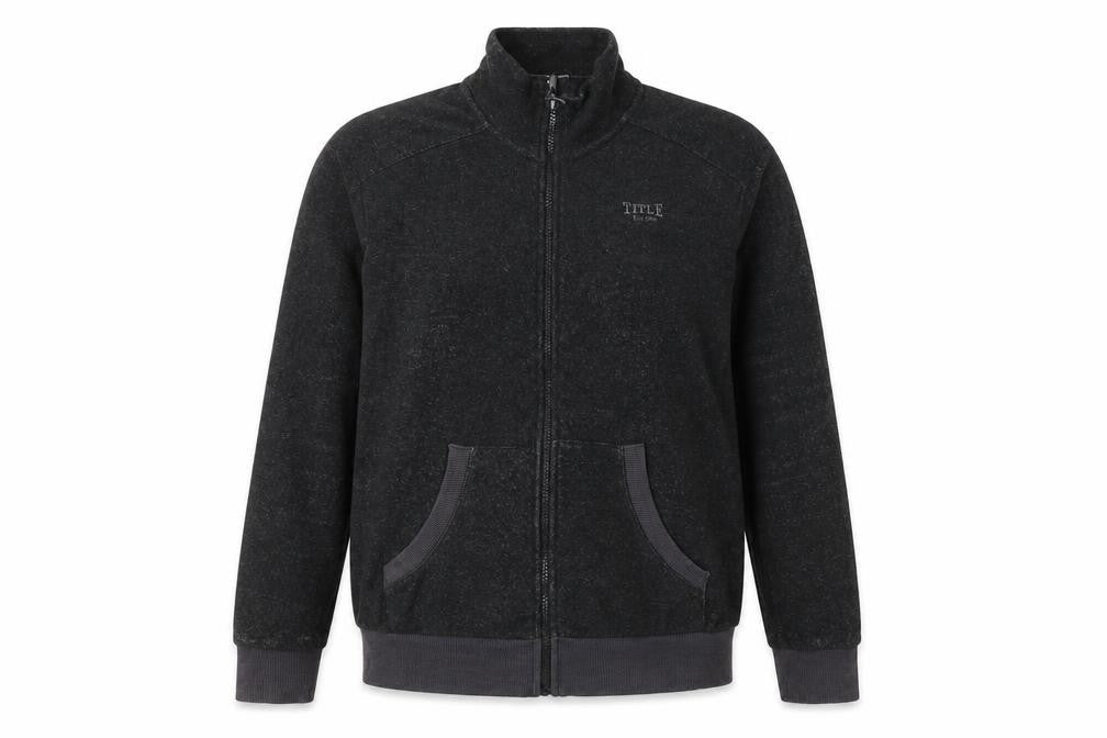 TITLE Womens Grey  Polyester Full Zip Sweatshirt Size 10  Zip