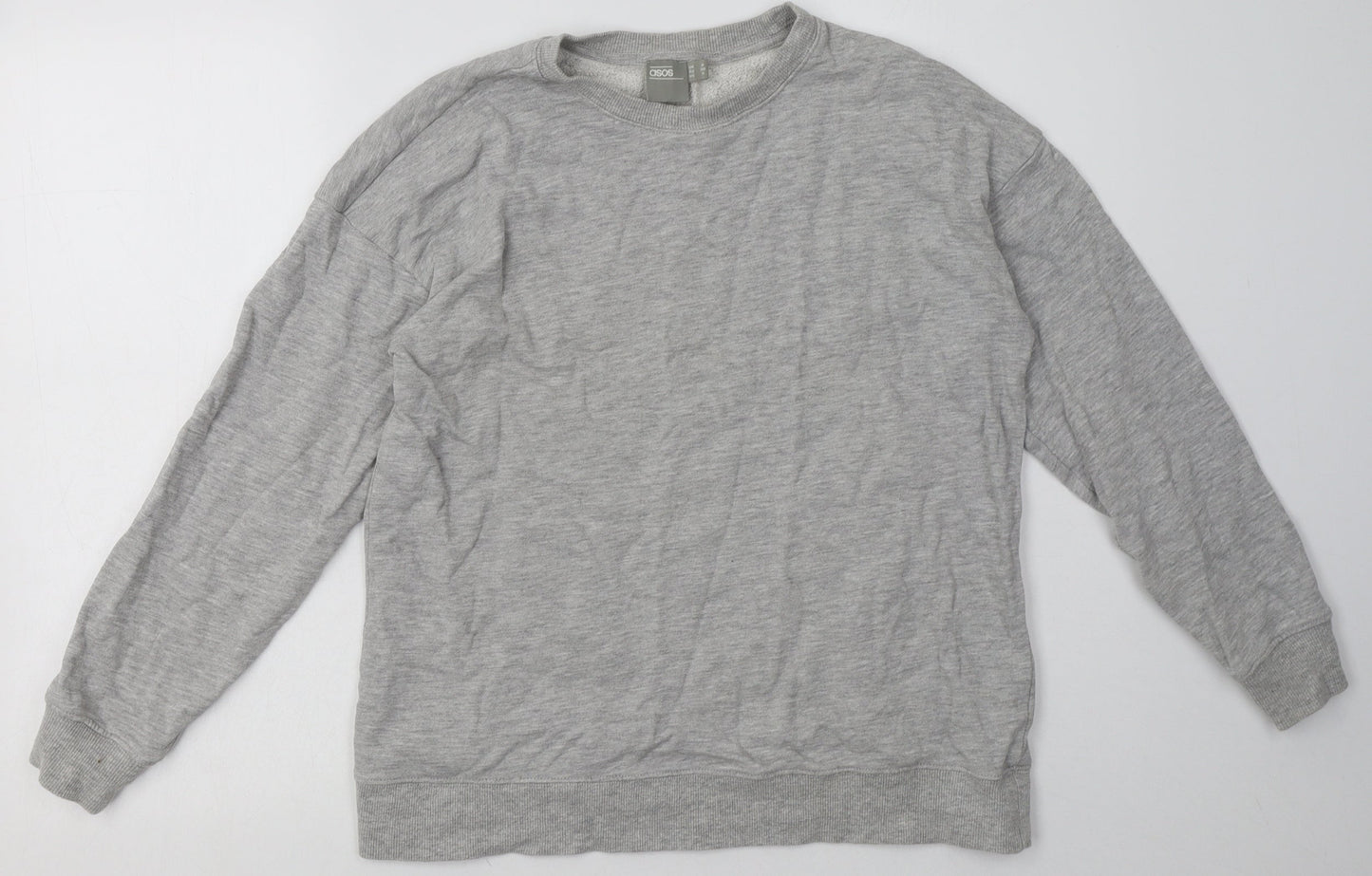 ASOS Womens Grey  Cotton Pullover Sweatshirt Size 8  Pullover