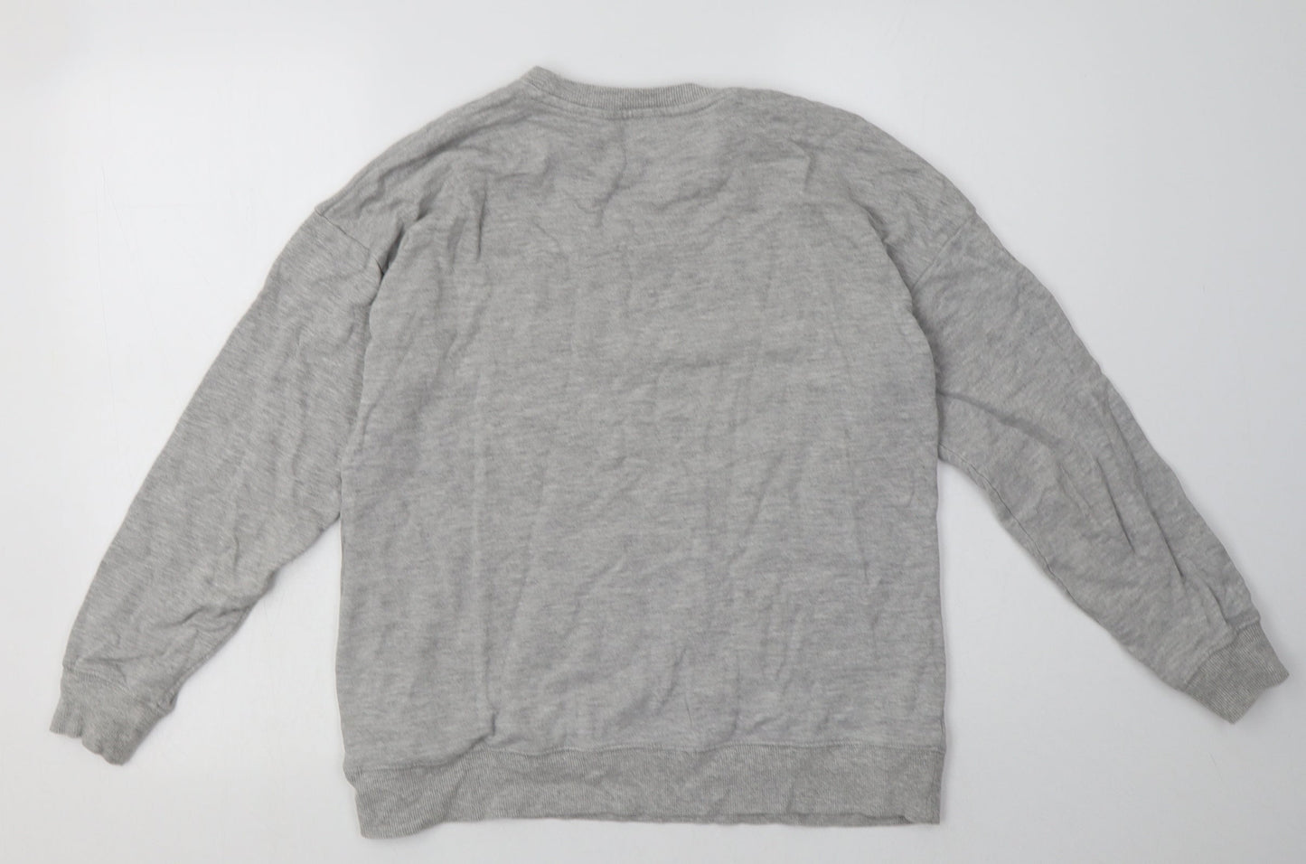 ASOS Womens Grey  Cotton Pullover Sweatshirt Size 8  Pullover