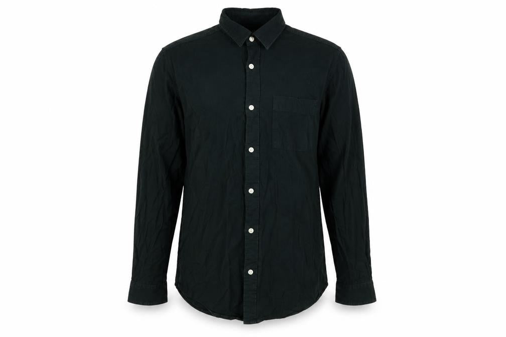 New Look Mens Green  Cotton  Button-Up Size M Collared Button