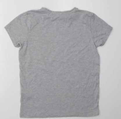 Preloved Primark Womens Grey  Coir Basic T-Shirt Size L Crew Neck - Fortnite - Back
