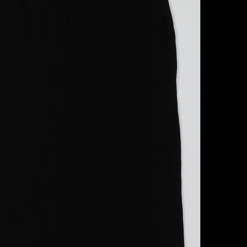 Zara Womens Black  Cotton Tank Dress  Size M  Crew Neck Pullover