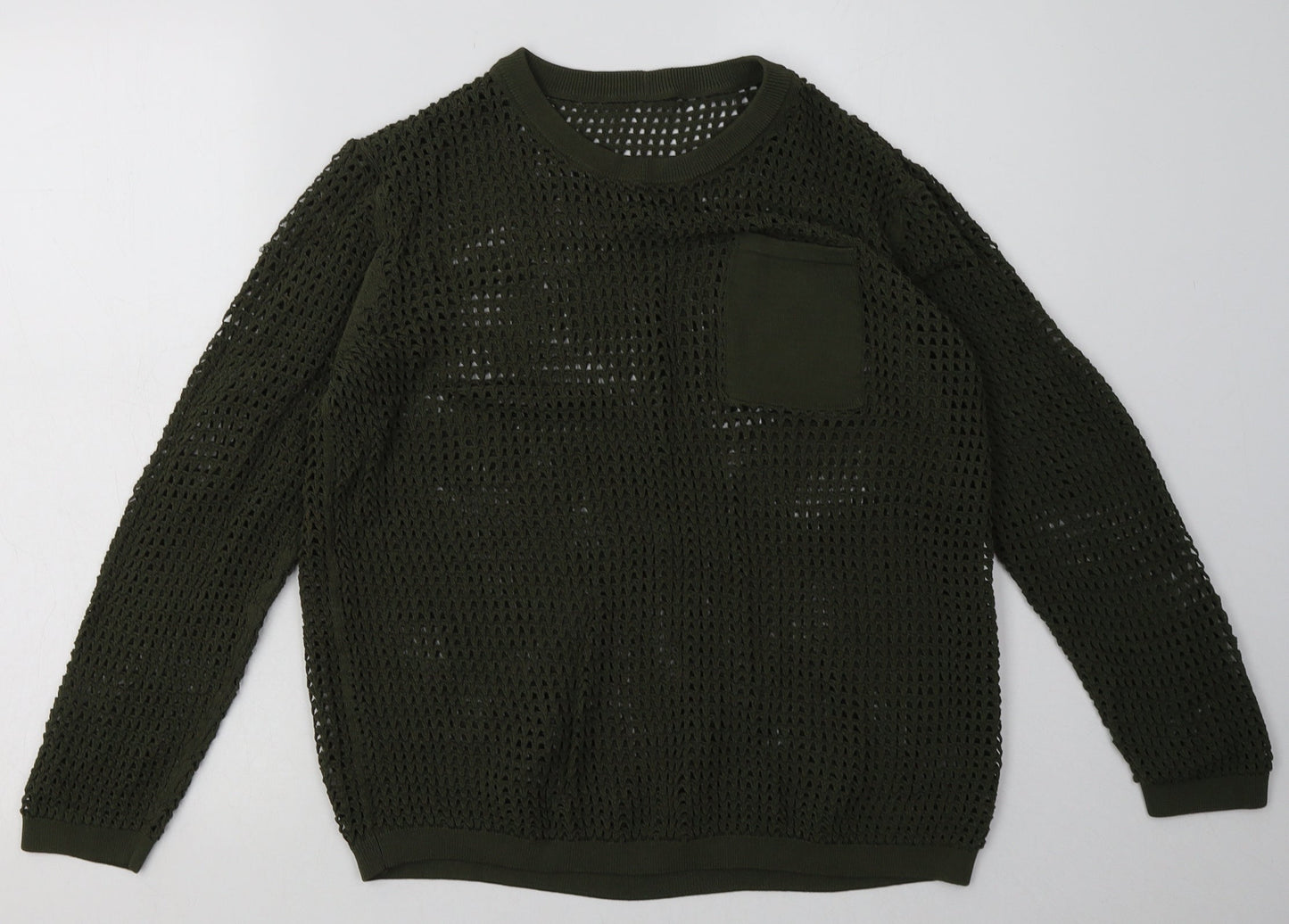 NEXT Womens Green  Viscose Pullover Sweatshirt Size M  Pullover