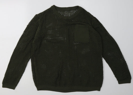 NEXT Womens Green  Viscose Pullover Sweatshirt Size M  Pullover