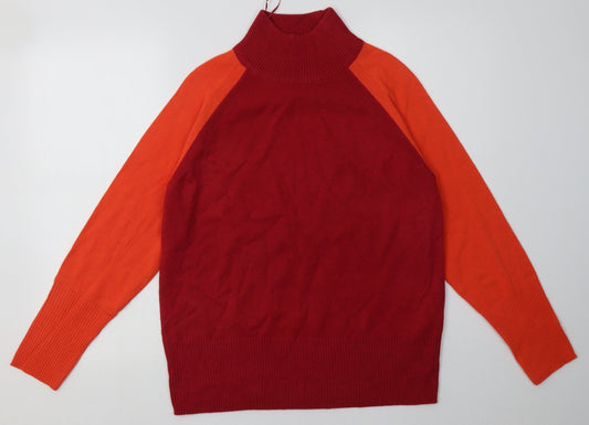 Marks and Spencer Womens Red  Acrylic Pullover Sweatshirt Size S  Pullover
