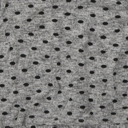 TU Girls Grey Polka Dot Viscose Basic Casual Size 8 Years Crew Neck Pullover