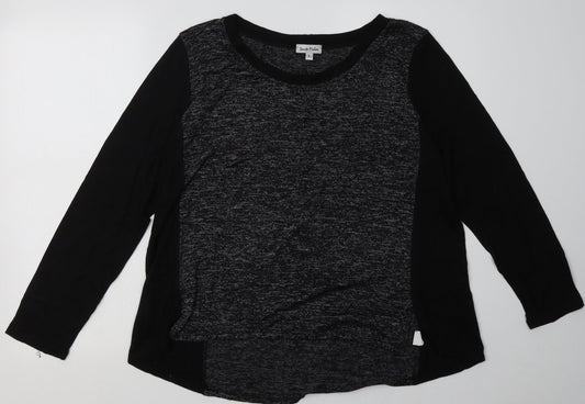 dante malan Womens Grey  Viscose Pullover Sweatshirt Size L  Pullover