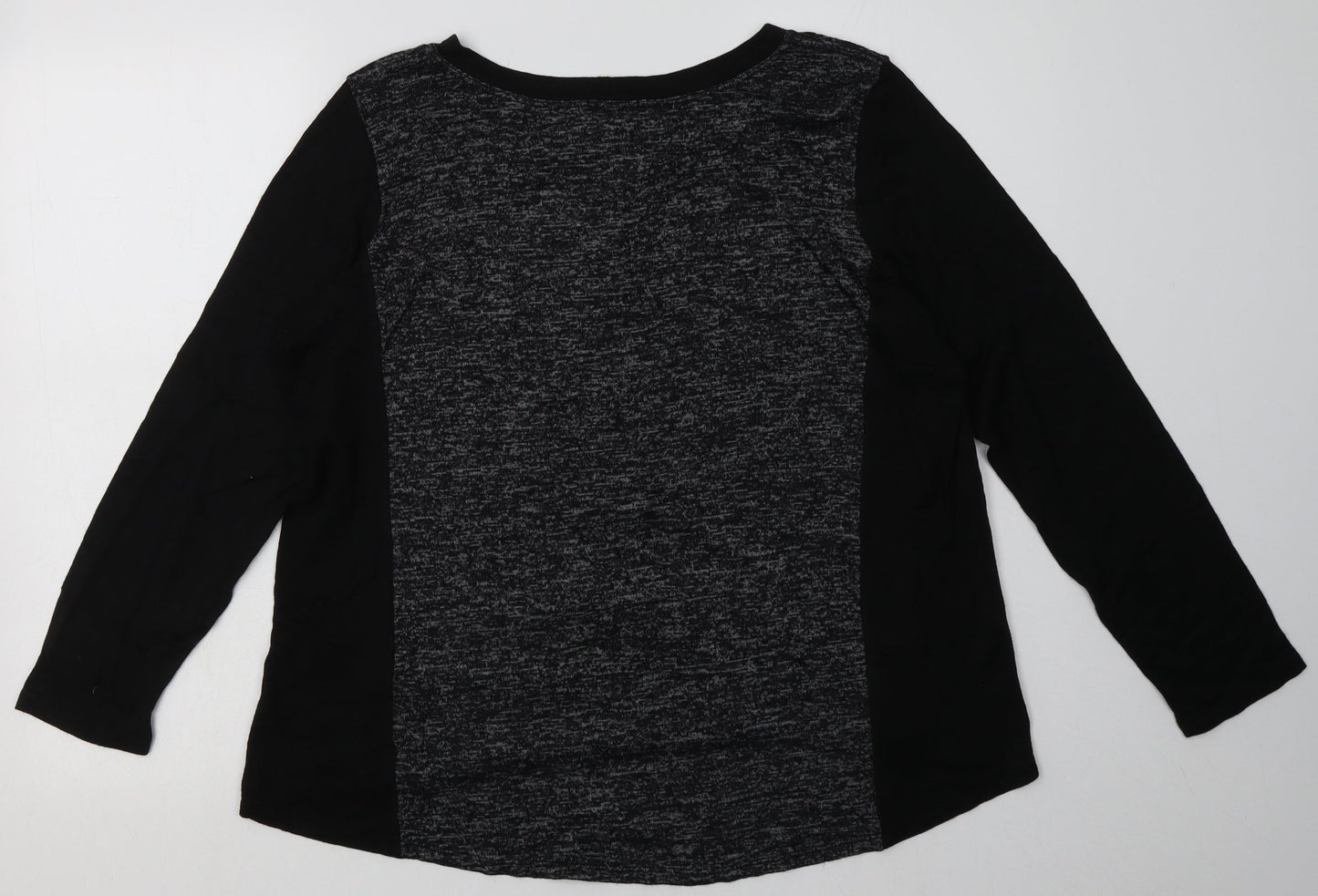 dante malan Womens Grey  Viscose Pullover Sweatshirt Size L  Pullover