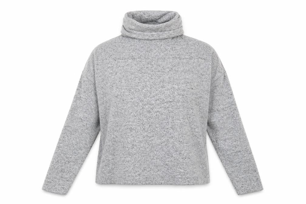 Primark Womens Grey Roll Neck  Polyester Pullover Jumper Size S
