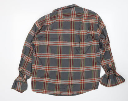 Cuba Collection  Mens Multicoloured Plaid   Button-Up Size S Collared