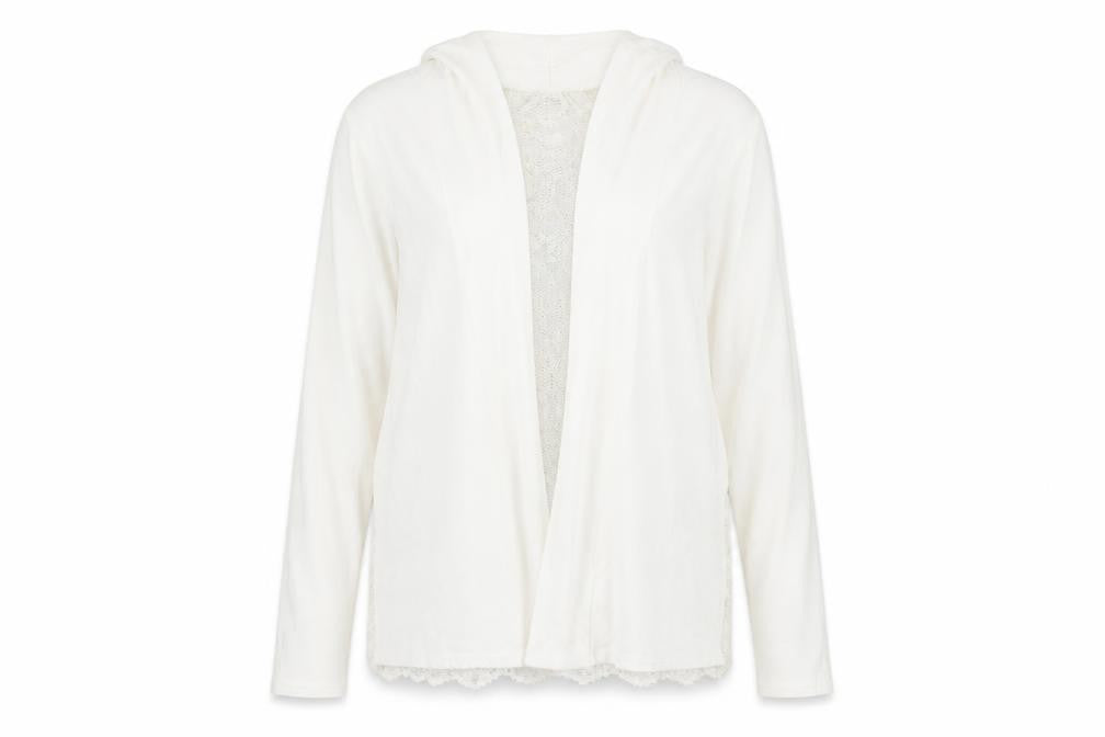 Nouvelle Womens Ivory V-Neck  Viscose Cardigan Jumper Size 14