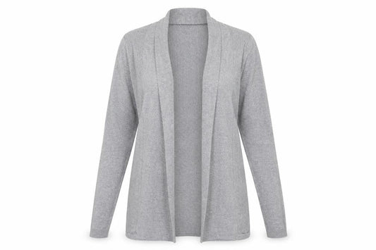 Tu Womens Grey Round Neck  Viscose Cardigan Jumper Size 10