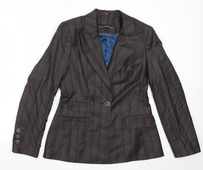 Next Womens Black  Wool Jacket Blazer Size 12