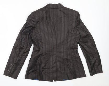 Next Womens Black  Wool Jacket Blazer Size 12