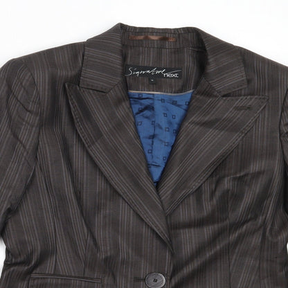 Next Womens Black  Wool Jacket Blazer Size 12