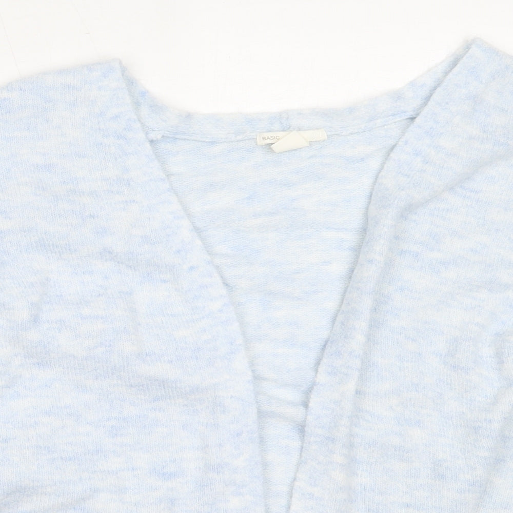 H&M Womens Blue Round Neck  Acrylic Cardigan Jumper Size XS