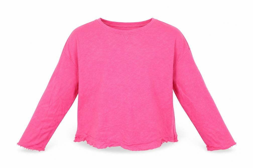 Zara Girls Pink  Cotton Pullover Sweatshirt Size 11-12 Years