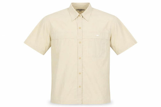 Urban Stone Mens Beige  Polyester  Button-Up Size M Collared Button