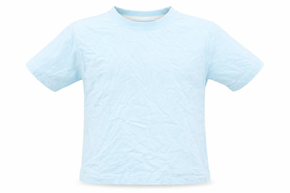 Rebel Boys Blue  Cotton Basic T-Shirt Size 4-5 Years Crew Neck Pullover