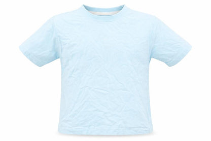 Rebel Boys Blue  Cotton Basic T-Shirt Size 4-5 Years Crew Neck Pullover