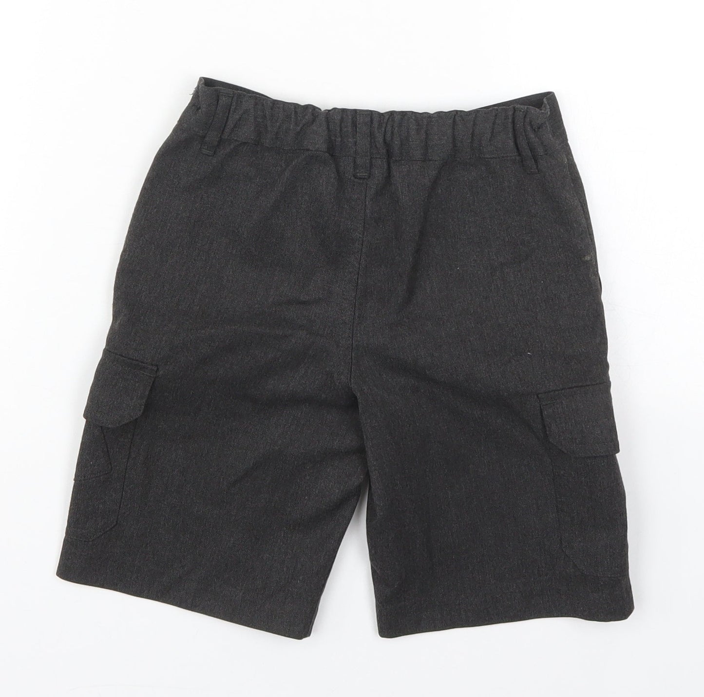 ext Boys Grey  Polyester Bermuda Shorts Size 6 Years  Regular