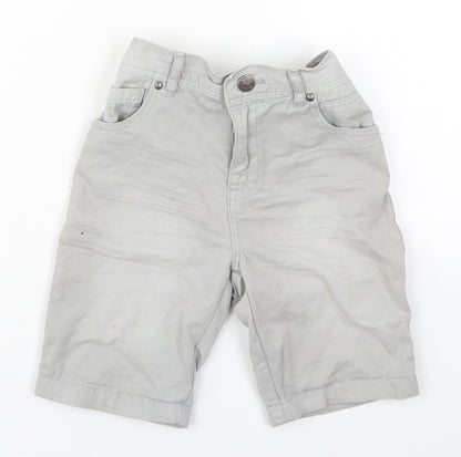 Tu Boys Grey  Cotton Bermuda Shorts Size 5 Years  Regular