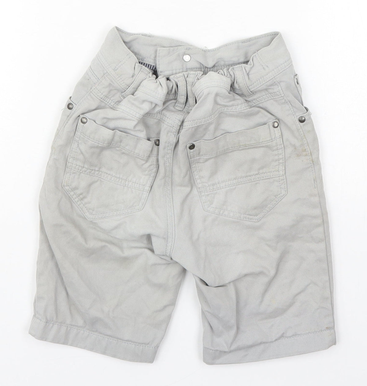 Tu Boys Grey  Cotton Bermuda Shorts Size 5 Years  Regular